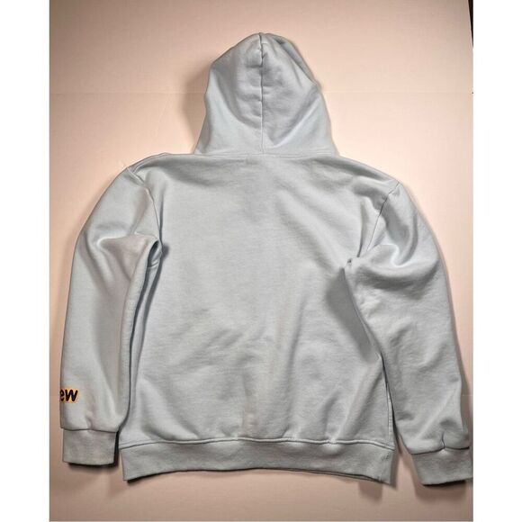 Drew Skatehouse Mascot Hoodie Light Blue Womens Large Smiley Face Justin Bieber - Picture 6 of 10